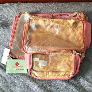 Samantha Brown Pink Travel Organizer Set